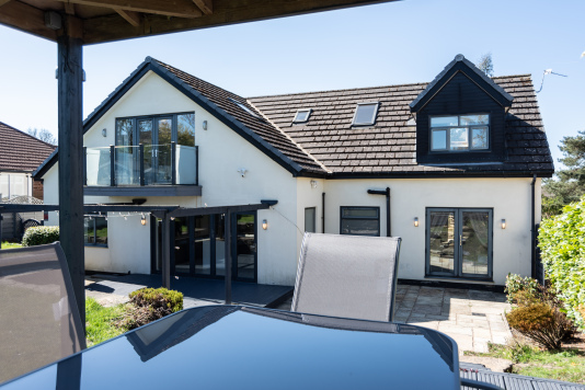 View of the house from the garden