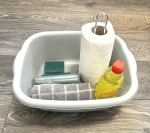 In each room: Microwave, plates, bowls, cutlery, tea, coffee, sugar, biscuits, kettle, mugs, drinking glasses