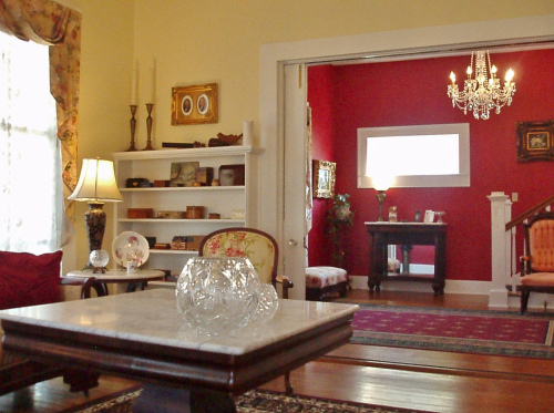 View of Entrance Hall from Downstairs Parlor