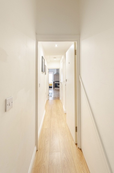 From main entrance to self contained apartment entrance 