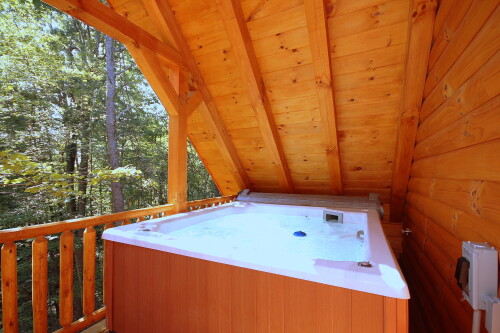 Hot Tub 2, on King Suite Balcony, Timber Ridge Lodge 