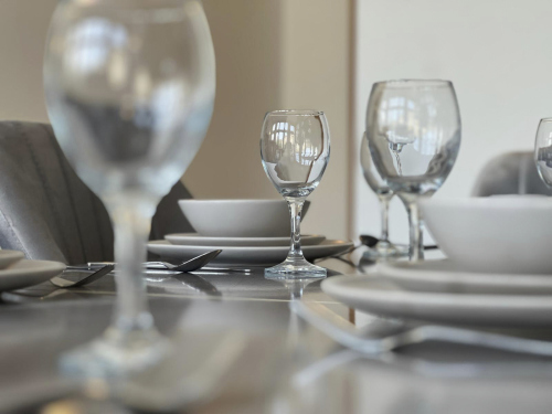 Stylish dining table perfect for family dining.