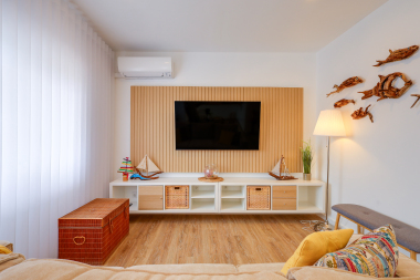 Wall with TV