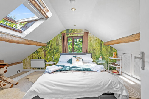 Bedroom 5  double bed, restricted head room second floor