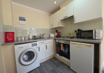 Our fully stocked kitchenette is equipped with everything needed for a comfortable stay, including complimentary tea and coffee, a coffee machine, kettle, microwave, oven, hob, and the added convenience of an in-unit washer/dryer—perfect for families, business travellers, and longer stays.