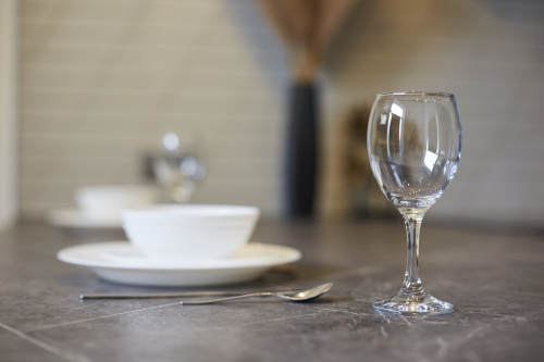 A comfortable dining space, perfect for family meals or casual dining.