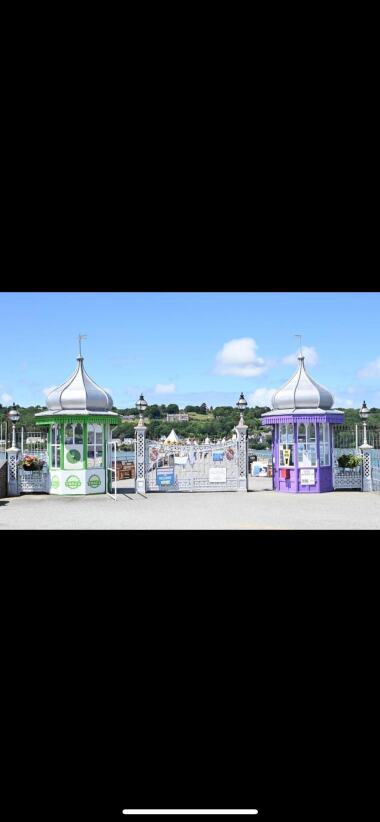 Bangor pier, just around the corner from the apartment.