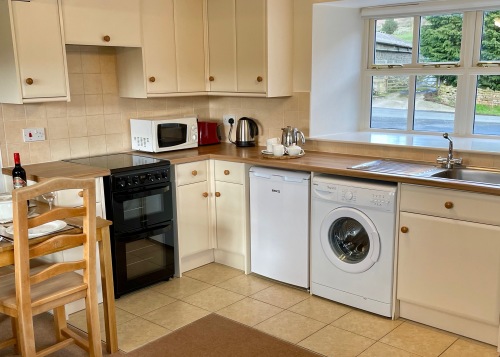 Snowdrop Cottage kitchen area (self-catering)