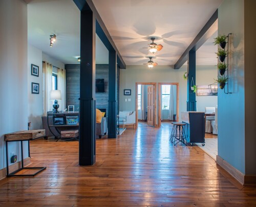 Spacious, open concept living area. 