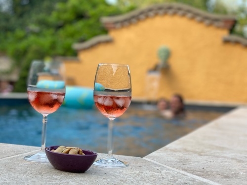 Rosé Piscine Au Rez de Jardin Albi