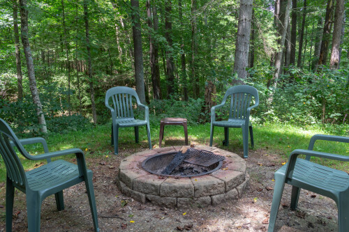 We provide seating around the fire pit.