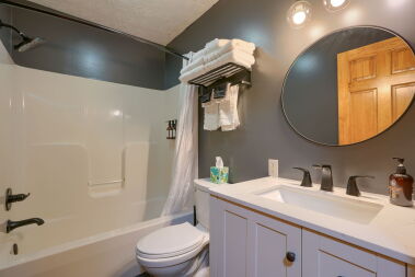 Updated, modern bathroom