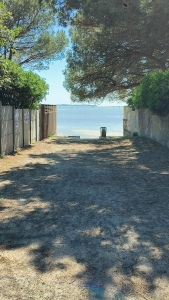 La plage à 50 m de la maison 
