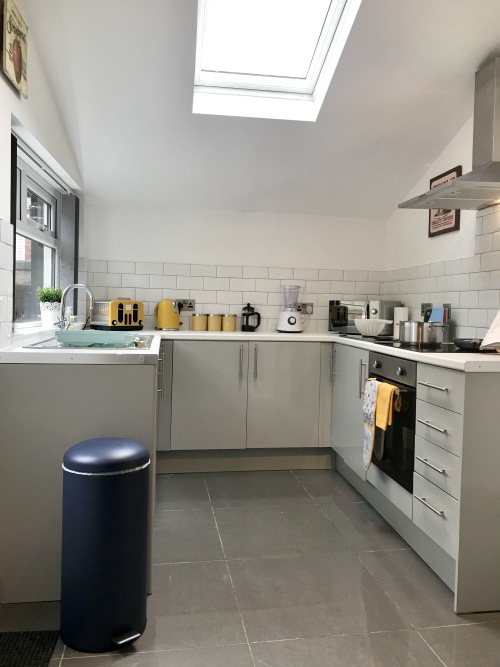 Kitchen - Fully equipped kitchen with fan oven, electric hob, microwave fridge freezer and washer dryer.