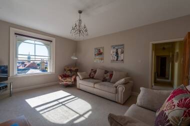 Spacious lounge with views