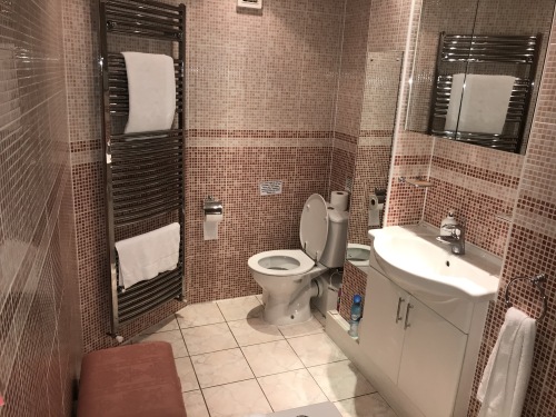Shared bathroom with 1 other person