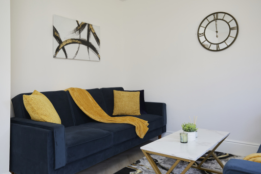 Open plan living space designed for relaxation and comfort.