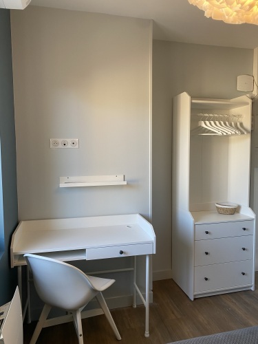 espace travail et penderie