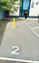 Your own private parking space right outside the entrance