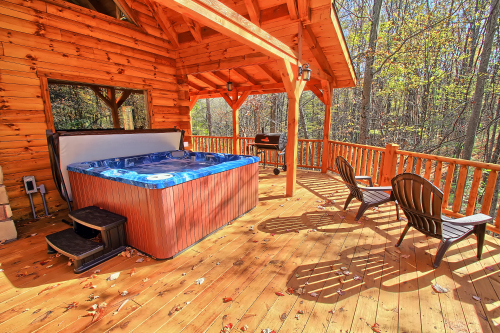 Hot Tub and Chairs, Main Deck, south side