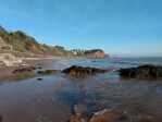 Beach at the bottom of woodland path