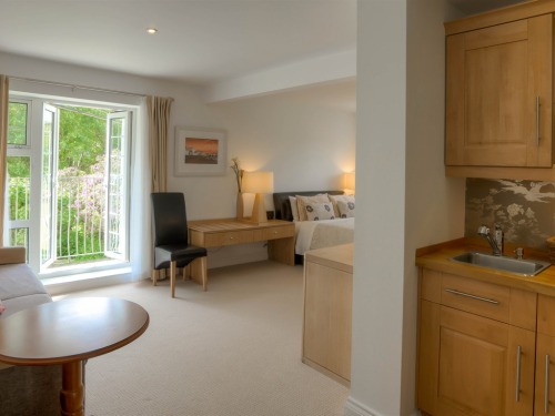 suite designed for two but will sleep up to 4 persons