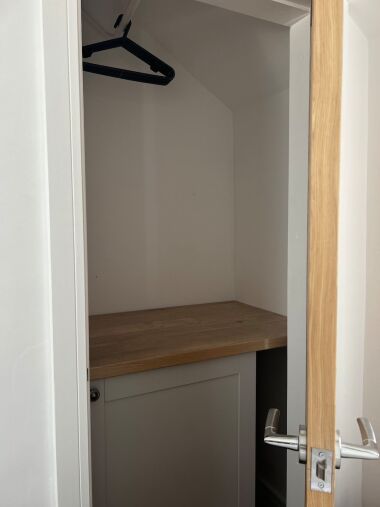 wardrobe in upstairs bedroom