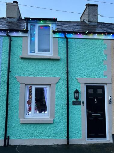 Festive christmas lights