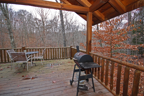 Charcoal Grill and Dining Table, Back Porch, Grant's Escape