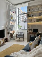 spacious living/tv room and office space