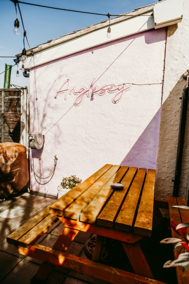 back garden seating area 