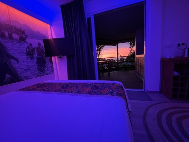 Chambre au coucher du soleil
