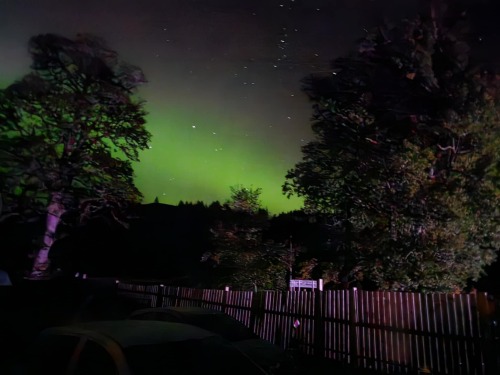 Northern Lights outside the property October 2025