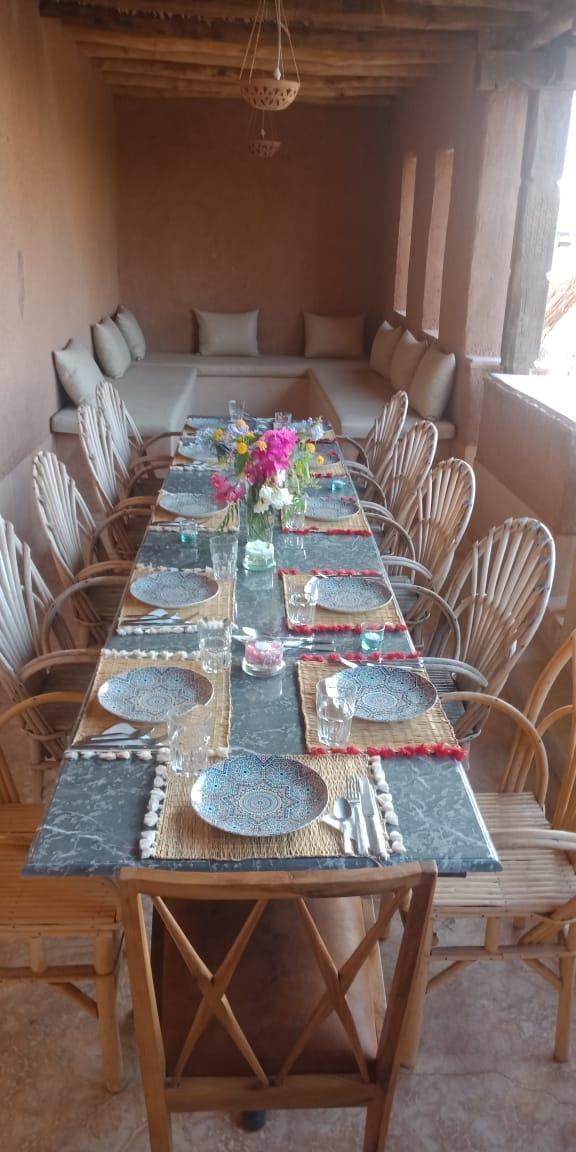 La table d'hôtes de Tagadert Lodge