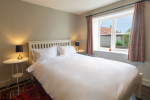 Bedroom 3 showing view and comfortable double bed