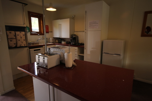 Kitchen with fridge/freezer