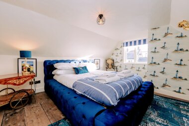 the Blue attic room