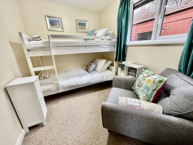 2nd bedroom with bunk beds