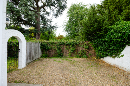 Free private parking area for guests' cars outside the front entrance to the property.