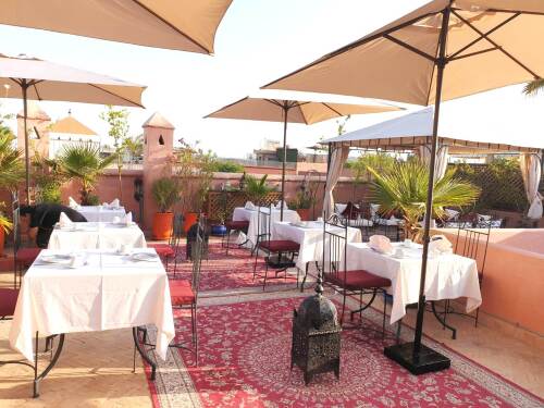Terrasse / Restaurant avec vue sur Marrakech