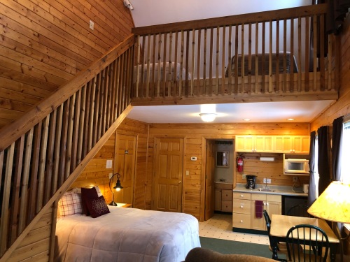 view of loft from downstairs