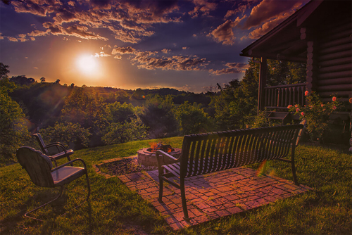 Retreat offers beautiful sunsets!