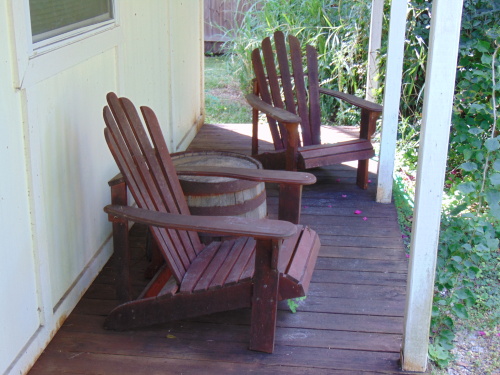 Relax on the Porch in Adirondack Chairs