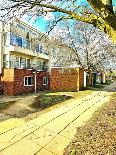 modern apartment block