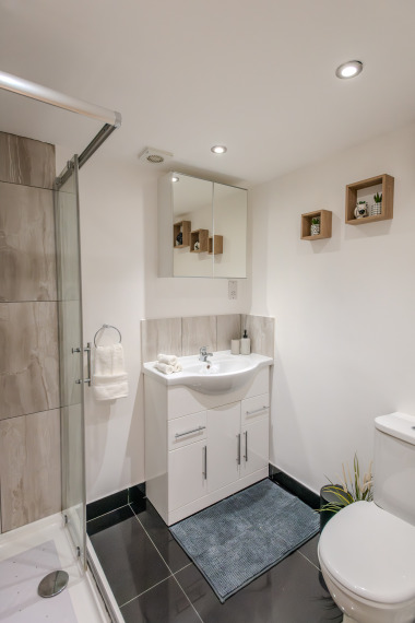 Bathroom sink & toilet