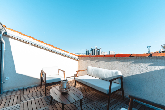 Terrasse vue sur le Vieux Port