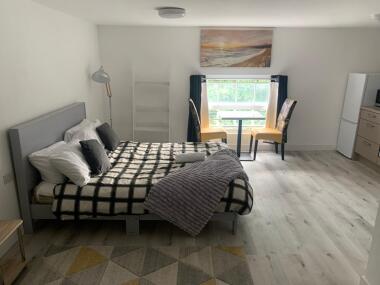 Large living space/dining area