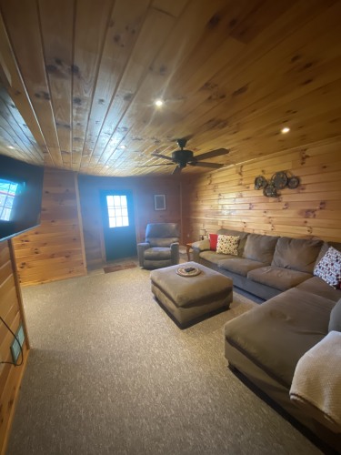 Cabin Main Level Living Room 