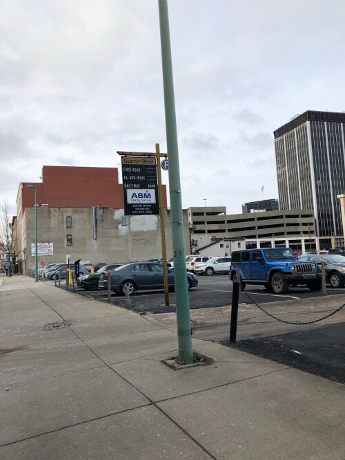 paid parking across the street