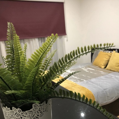 Door view of bedroom